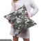 Ambesonne Camouflage Fabric by the Yard, Monochrome Attire Pattern Camouflage Inside Vegetation Fashion Design Print, Decorative Fabric for Upholstery and Home Accents, 10 Yards, Grey Coconut